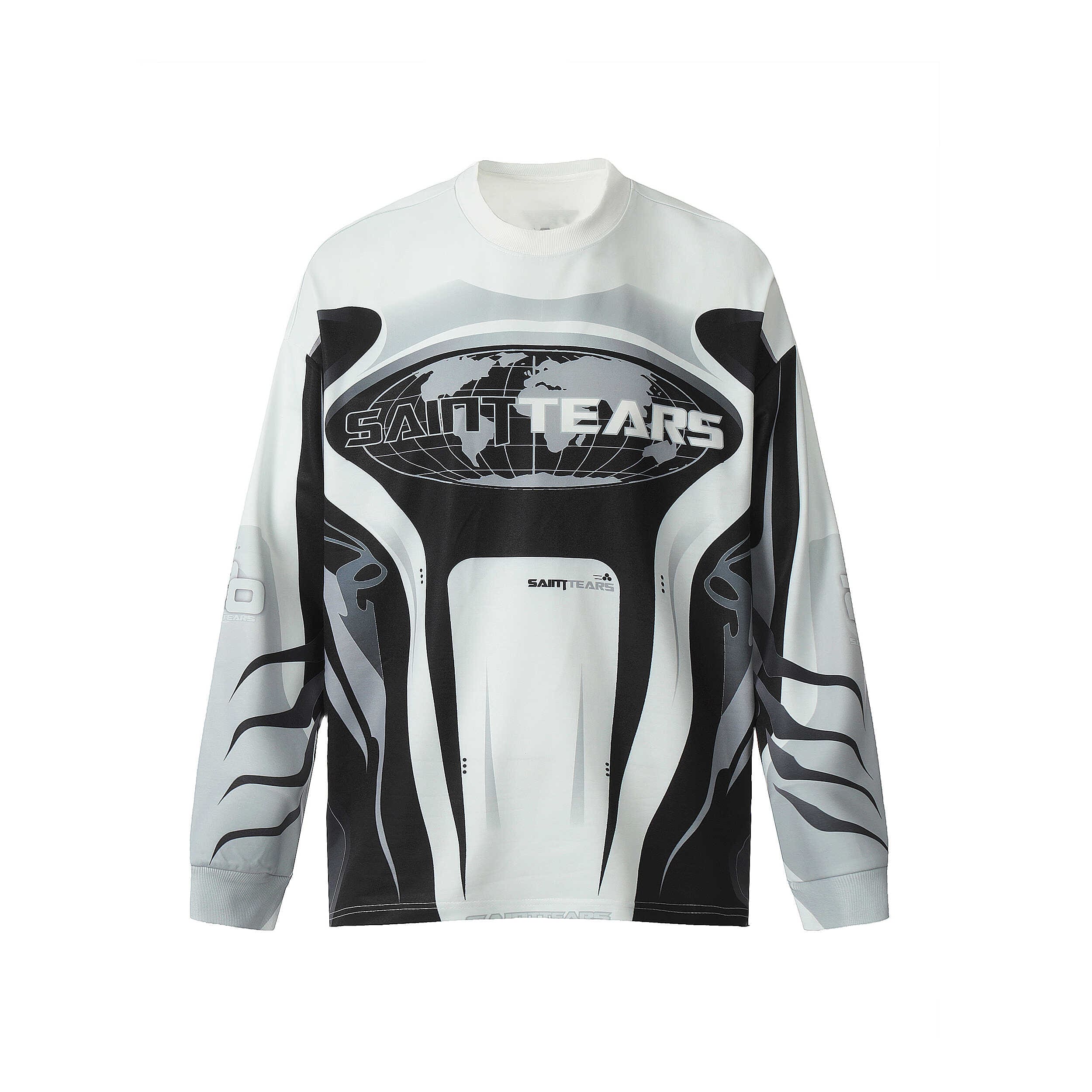 Saint Michael Denim Tears Full Print T-Shirt