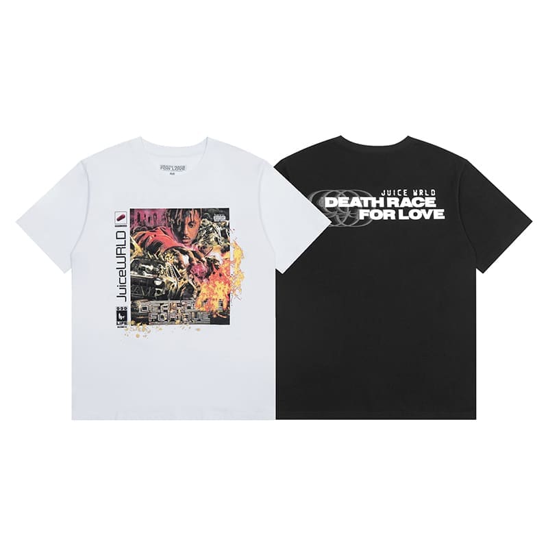VLONE FOG Juice WRLD Concert Poster Print European and American T-Shirt