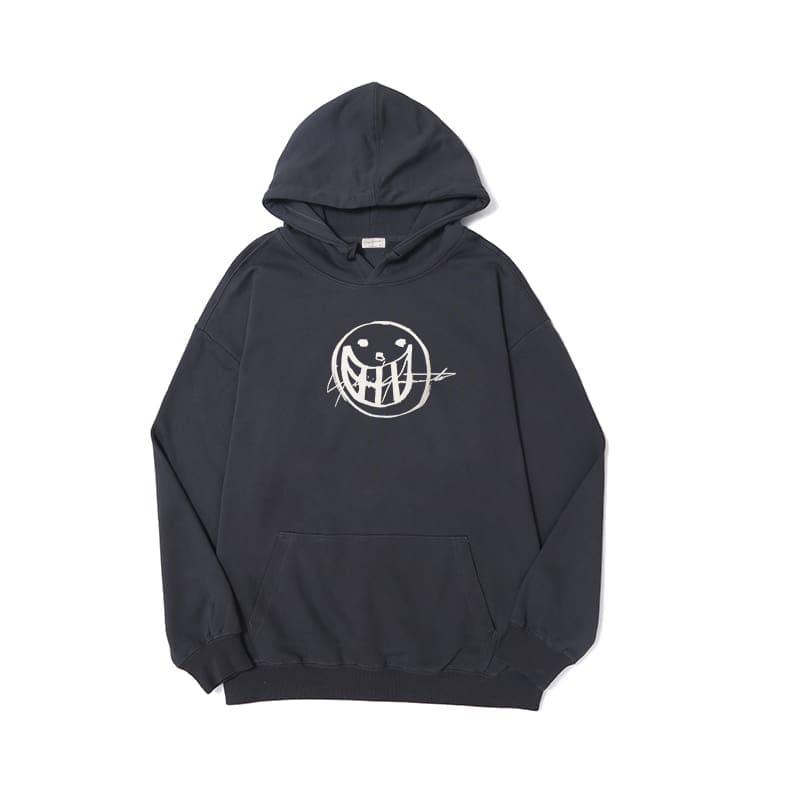 yohji yamamoto sketch smiley F**e hoodie