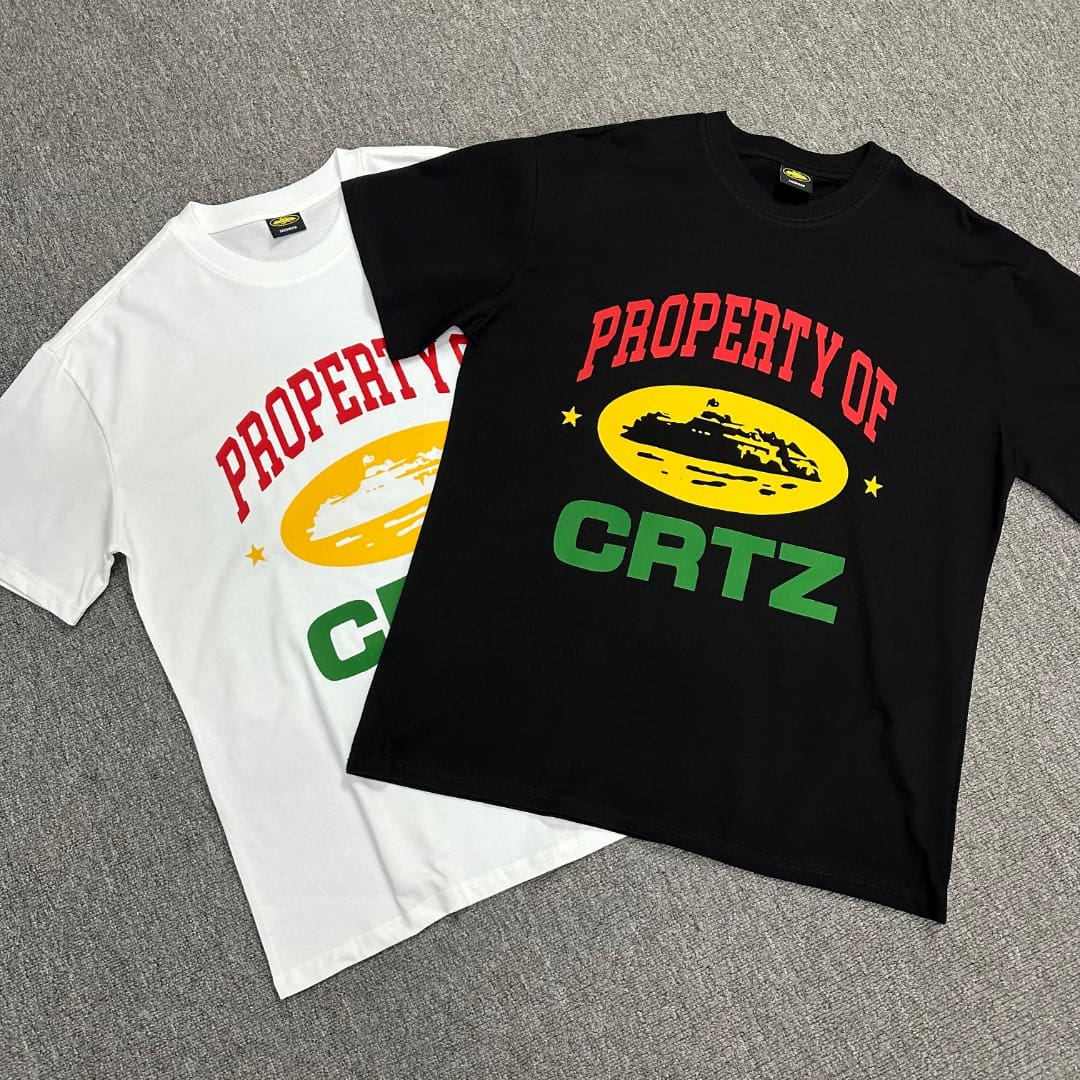 Corteiz Artillery Fun Pattern Letter Print T-Shirt Hip Hop Style