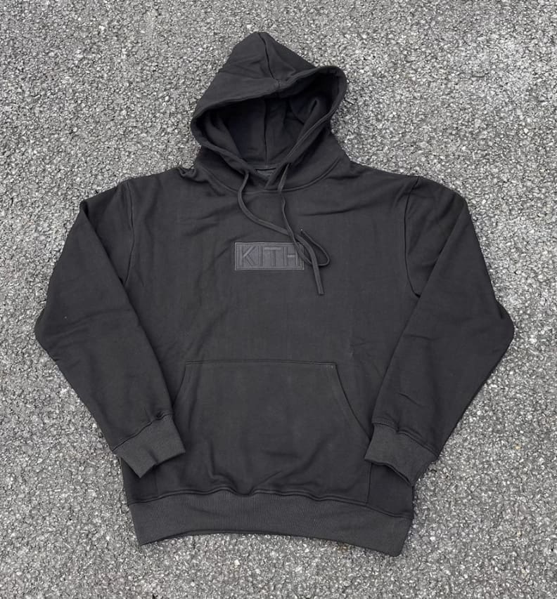 Kith Box Logo Embroidered Fleece Sweater
