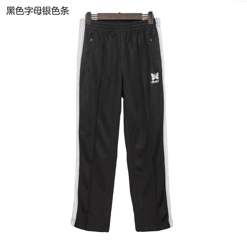 Needles Butterfly Embroidery Side Stripe Pants (Style 2)