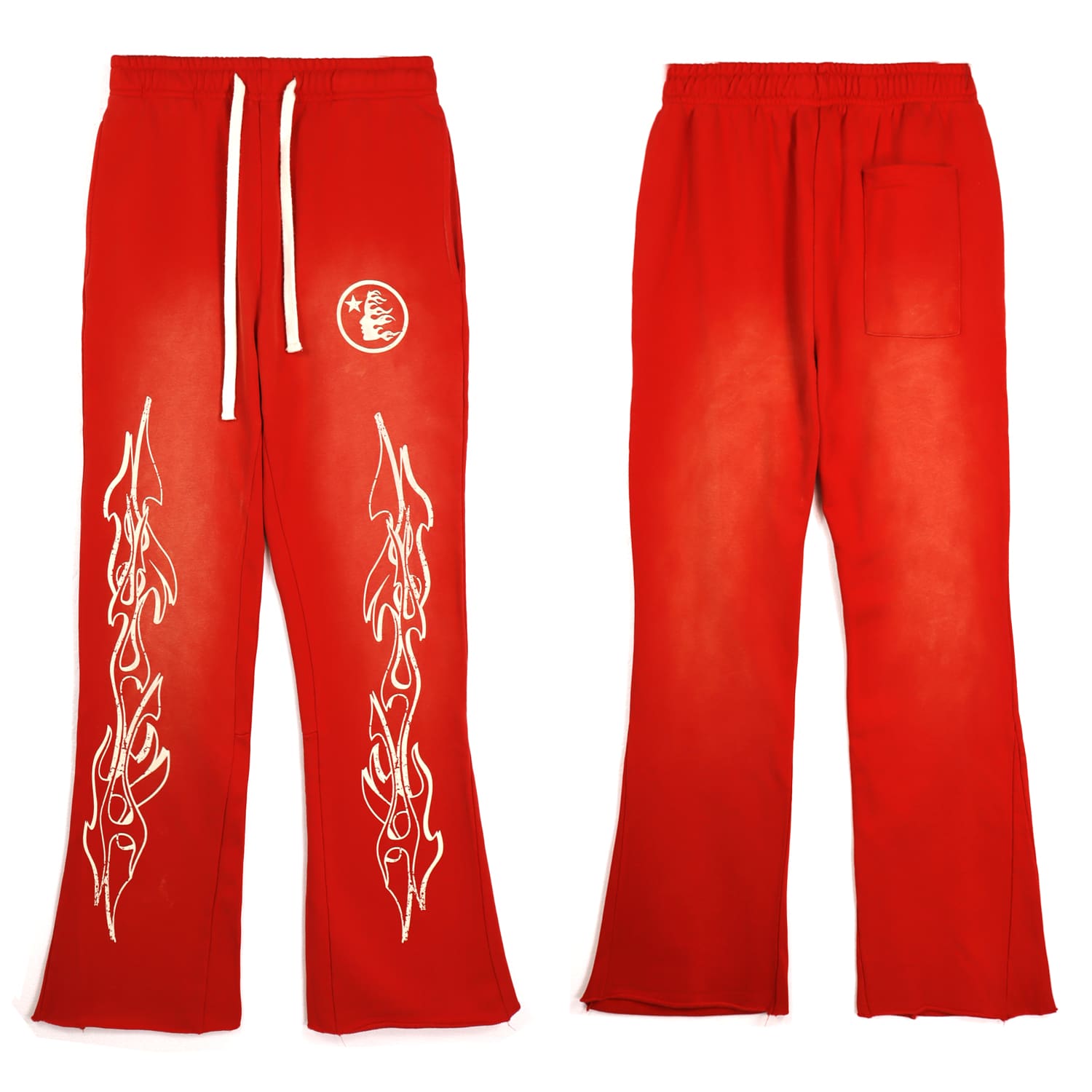 H*lst*r letter print high street pants