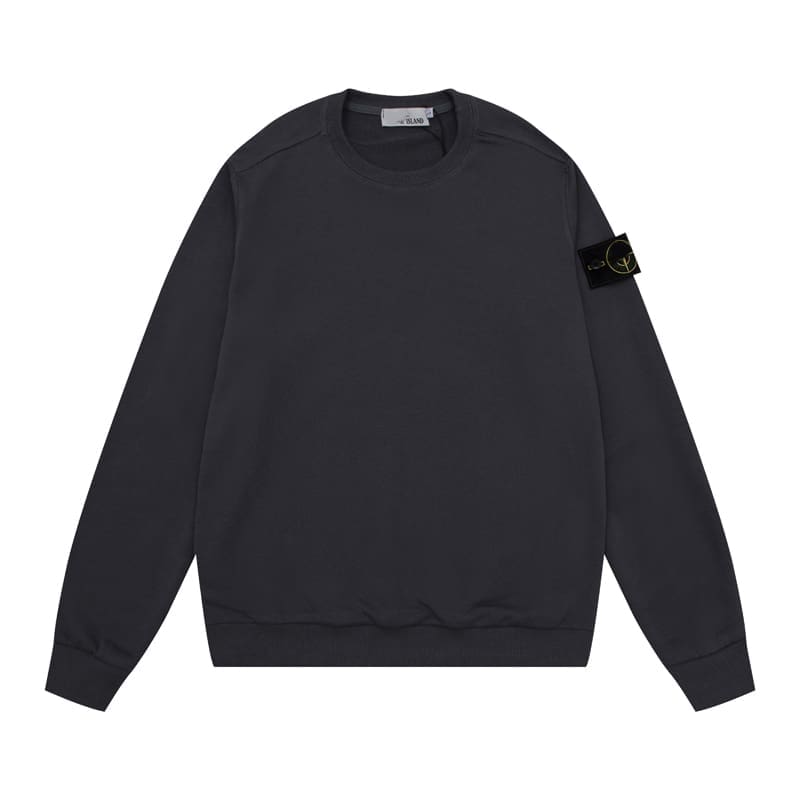 Cross-border Stone classic armband solid color round neck Men’s Women’s pullover basic style must be selected for entering the island Classic