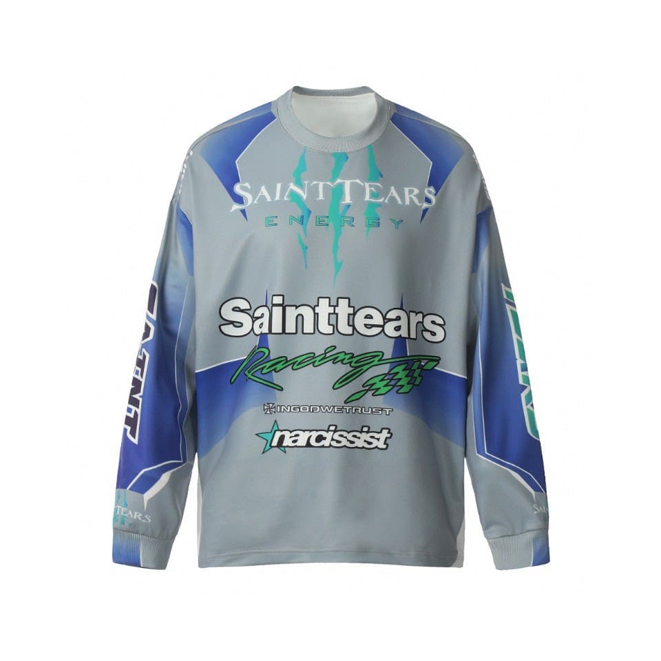 Saint Michael Vintage Loose Long Sleeve Drop Shoulder T-Shirt for Men