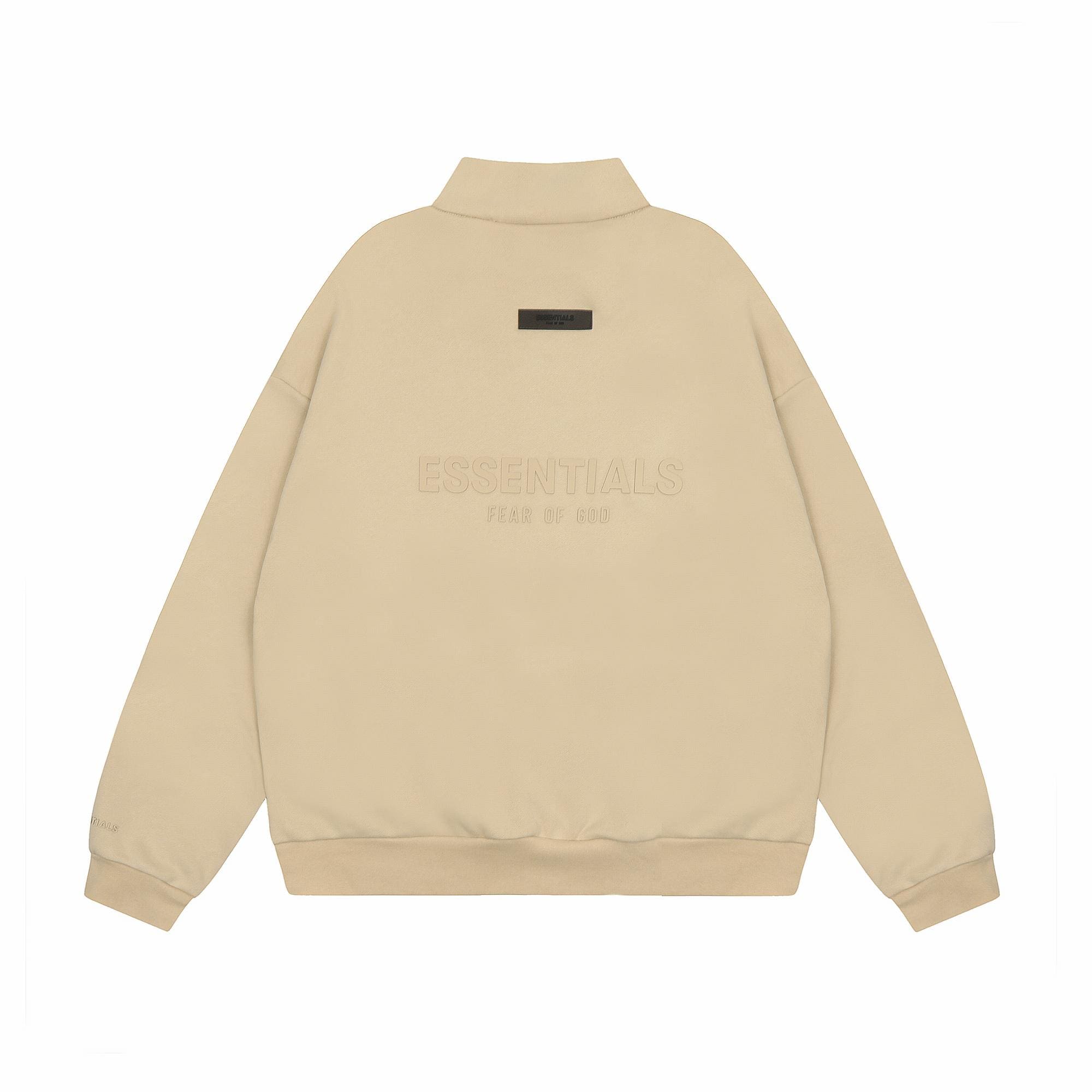 Essentials Season 9 Double Line Stand Collar Zip Coat
