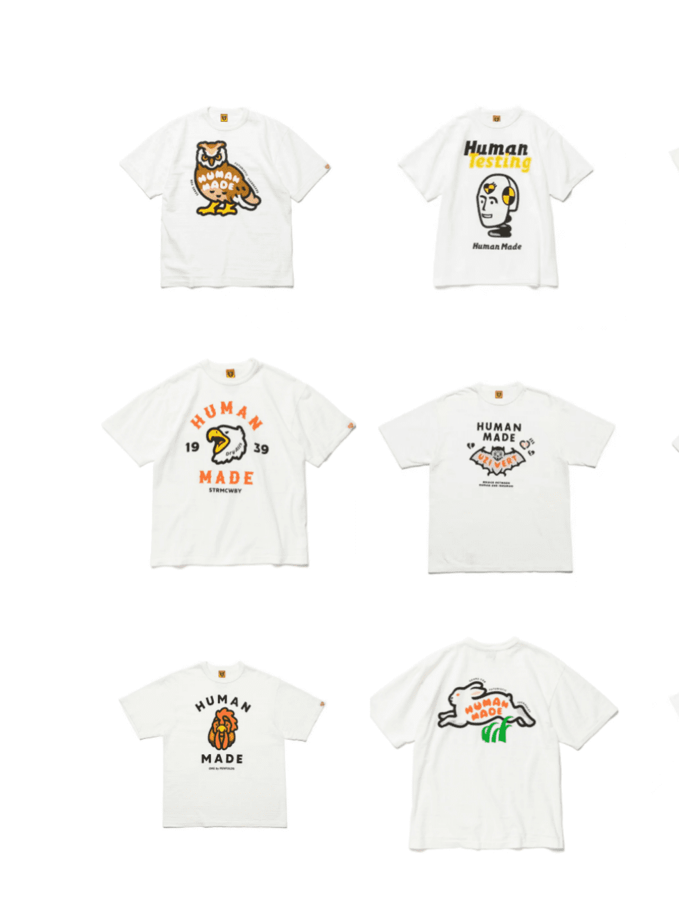 Human Made Preppy Style Letter Tee