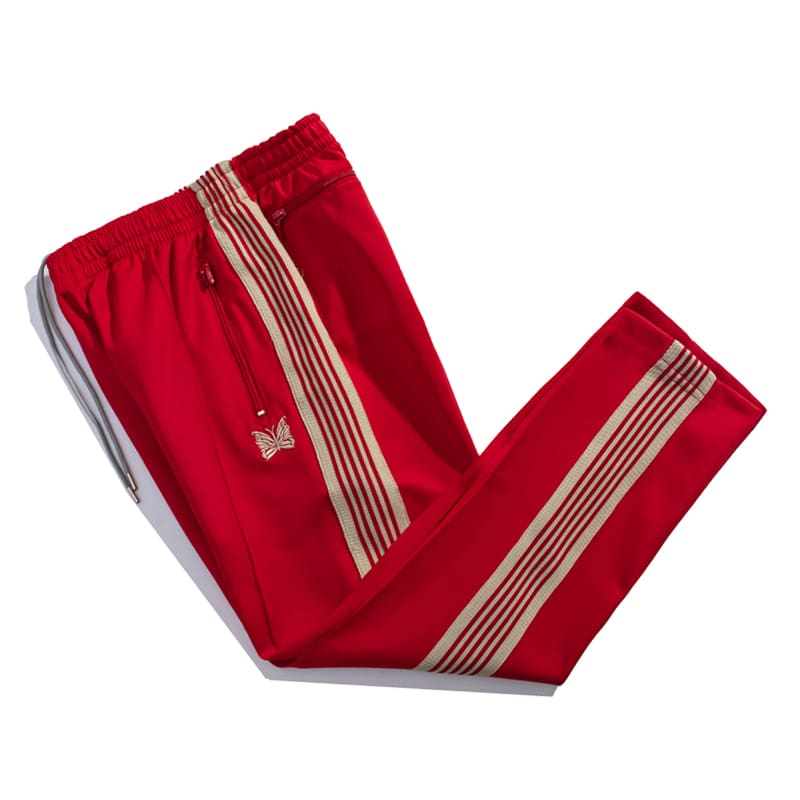 Needles Butterfly Embroidery Side Stripe Pants (Ins)