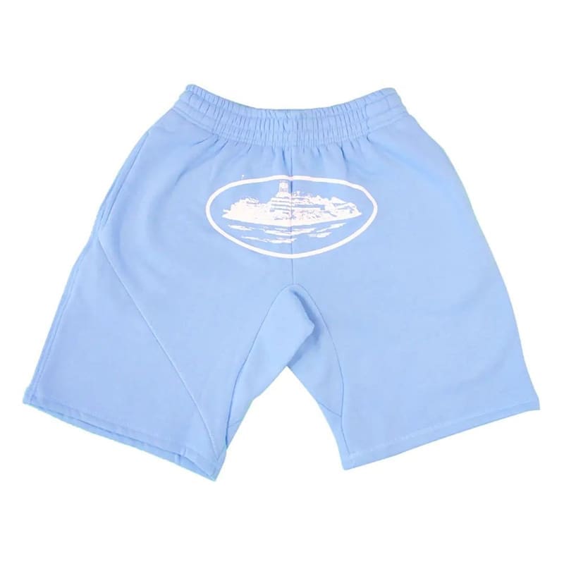Corteiz Style Hip Hop Print Knitted Shorts