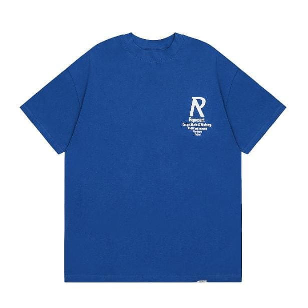 Represent Minimalist Print Loose Short Sleeve T-Shirt for Men and Women