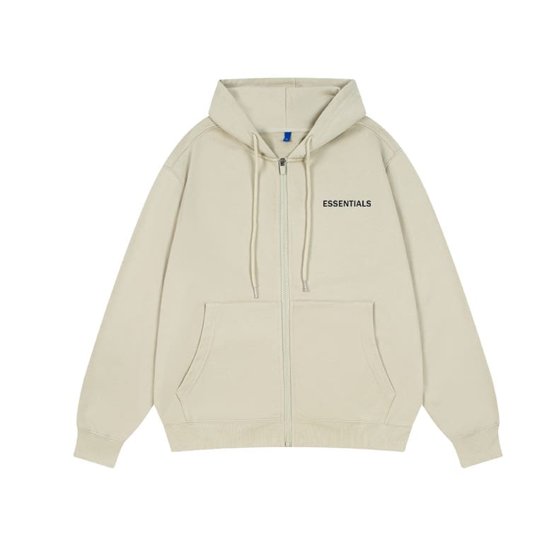 Essentials Cardigan Zipper Hooded Sweater