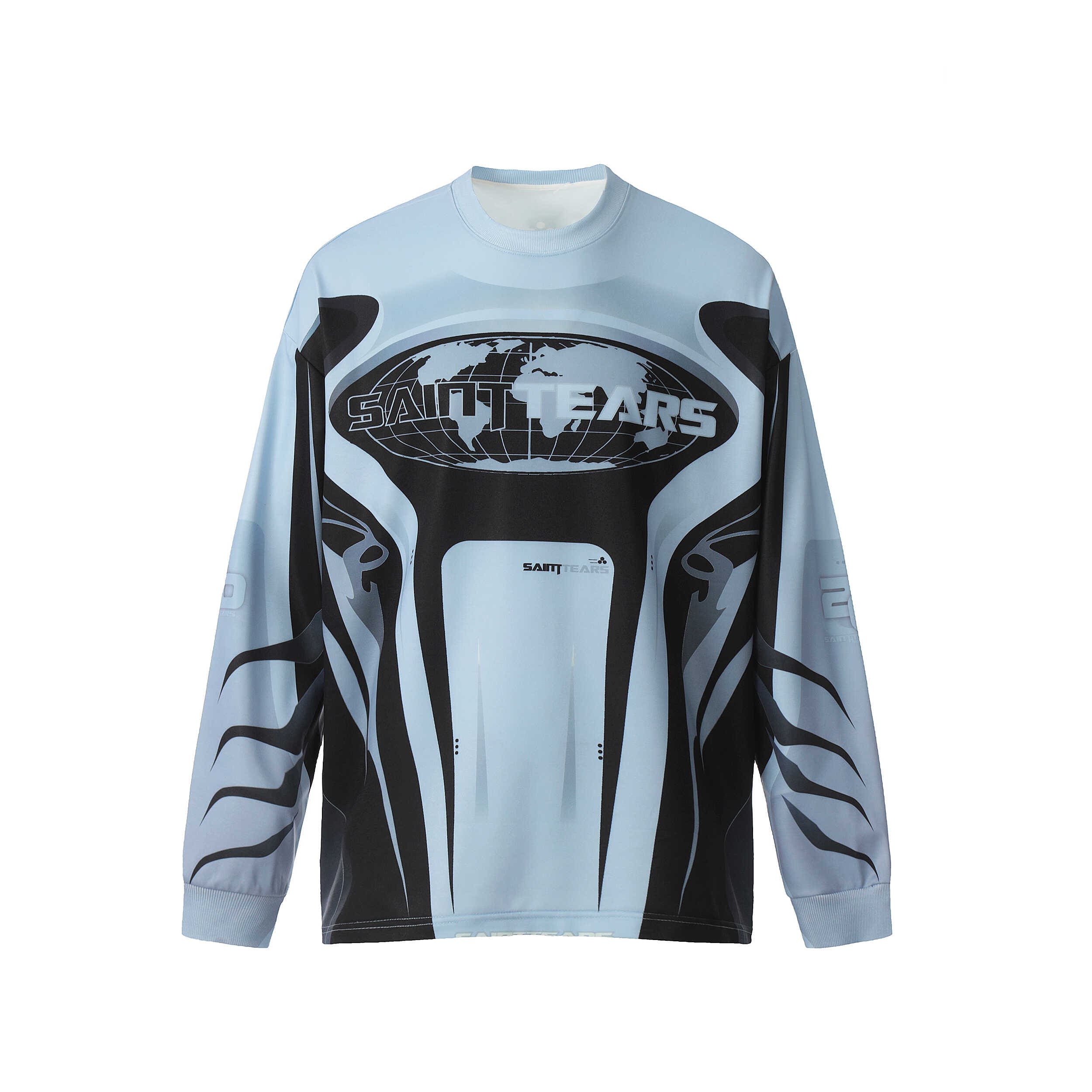 Saint Michael Denim Tears Full Print T-Shirt