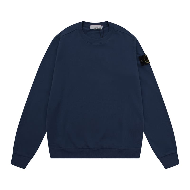 Cross-border Stone classic armband solid color round neck Men’s Women’s pullover basic style must be selected for entering the island Classic