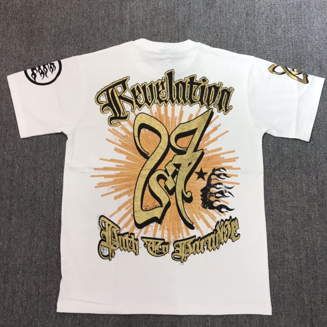 H*lst*r helmet of salvation sequins tee