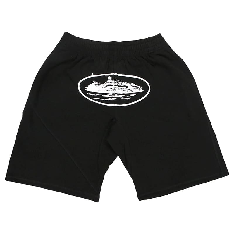 Corteiz Style Hip Hop Print Knitted Shorts