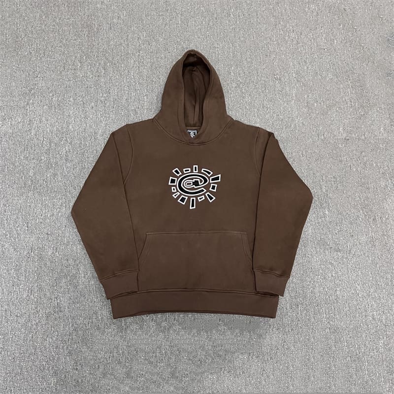 ADWYSD Maychao Sun Roll Velvet Padded Hooded Sweatshirt and Sweatpants Set for Men and Women