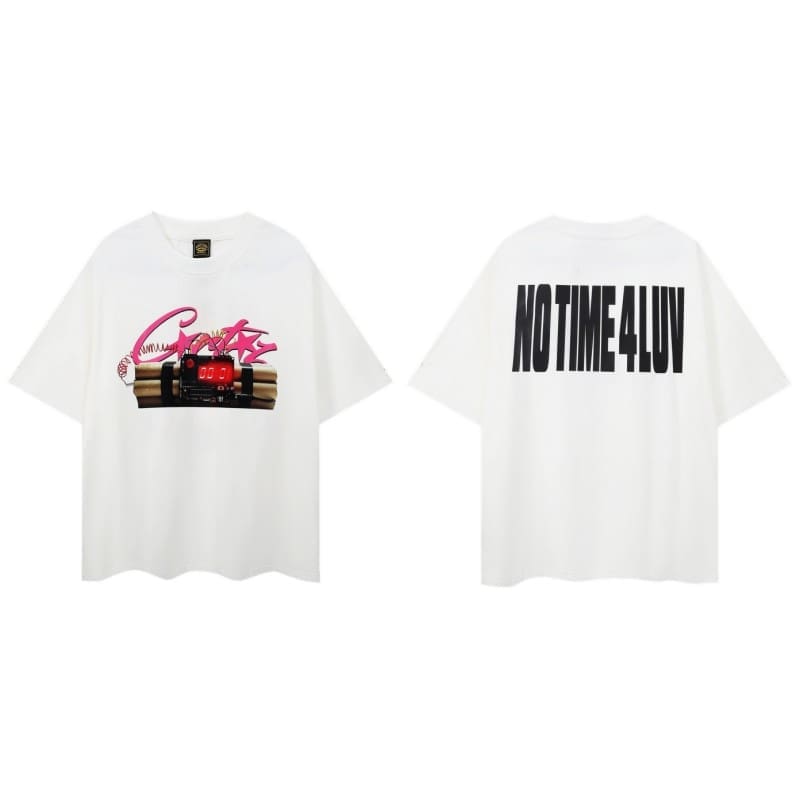 Corteiz Devil Island Graffiti Short Sleeve T-Shirt Summer Street Style
