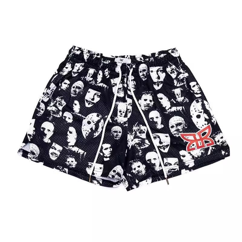 Eric Emanuel Pink Leopard Print Basketball Shorts for Men
