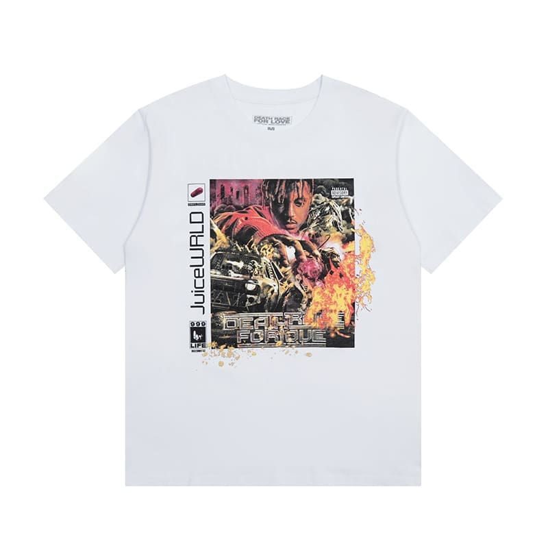 VLONE FOG Juice WRLD Concert Poster Print European and American T-Shirt