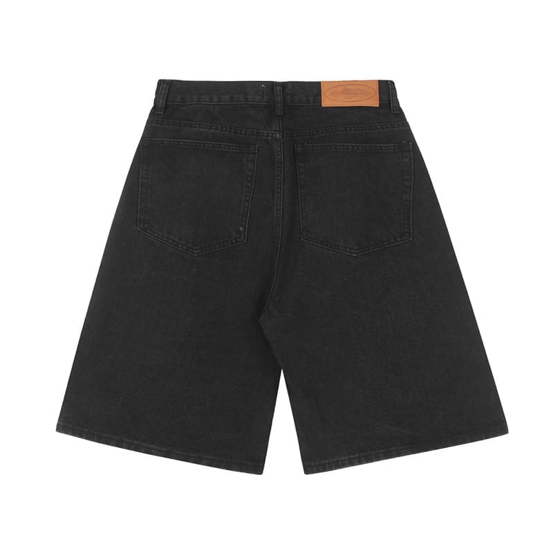 Corteiz Devil Island Classic Printing Denim Shorts