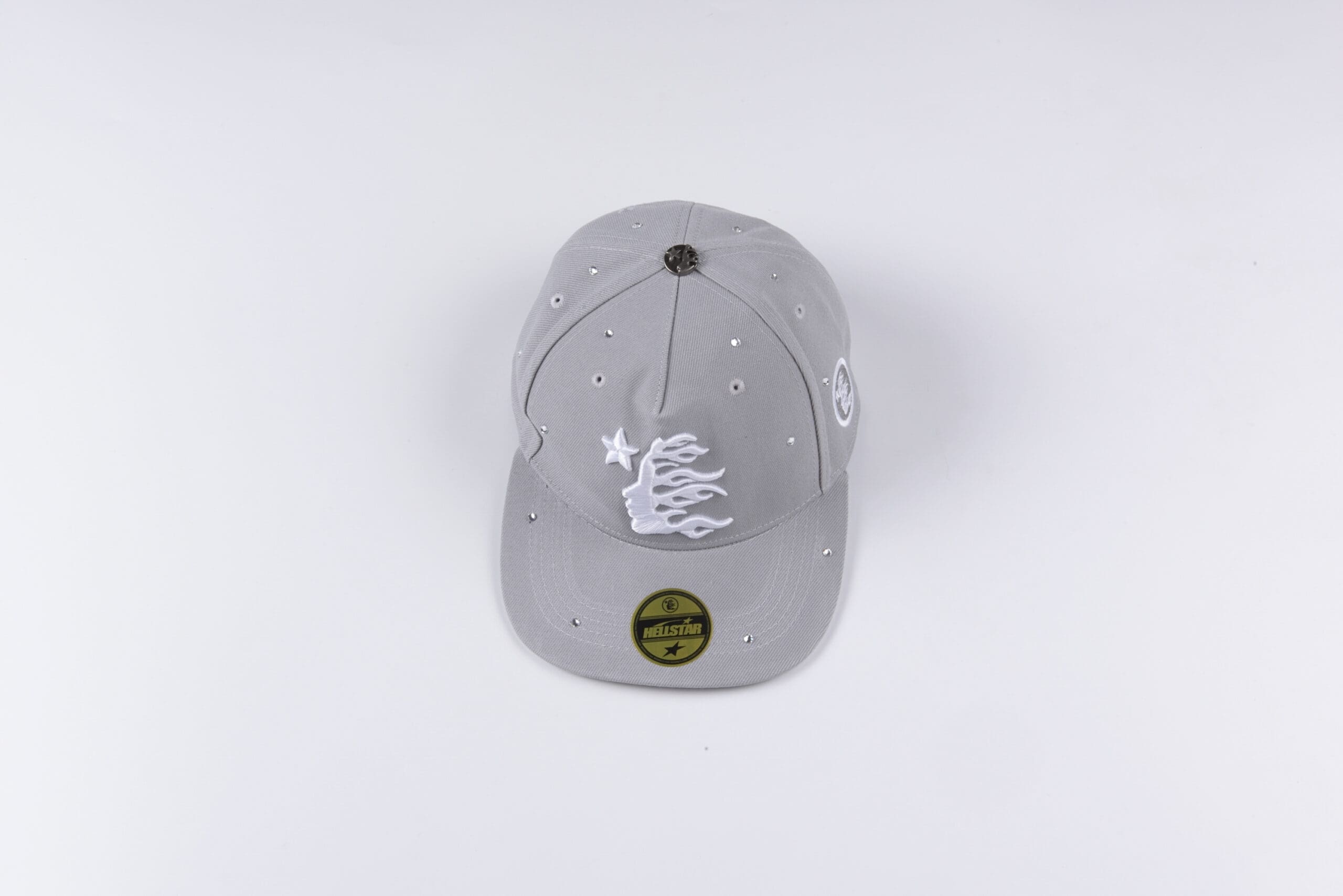 H*lst*r studios rhinestone logo fitted baseball cap for men and women