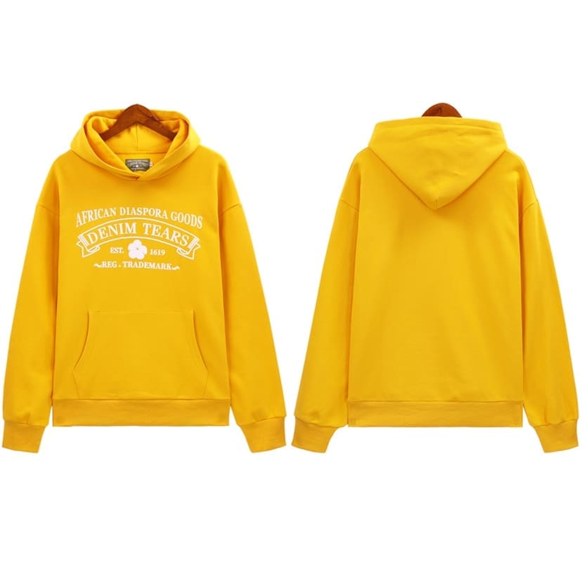 Denim Tears 2022Ss Floral Print Fog Hooded Pullover