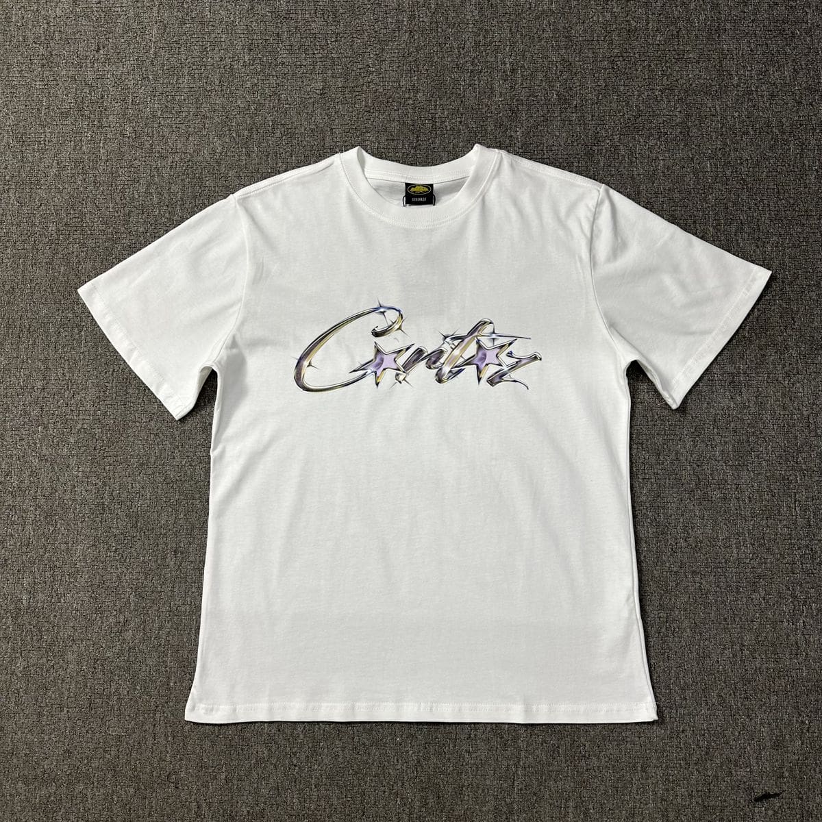 Corteiz Devil Island Gem Letter Print Summer Casual T-Shirt