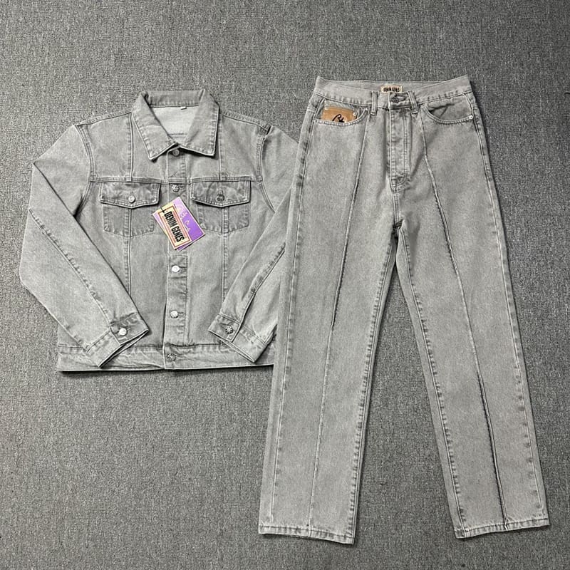 Corteiz Embroidered Five-Pointed Star Denim