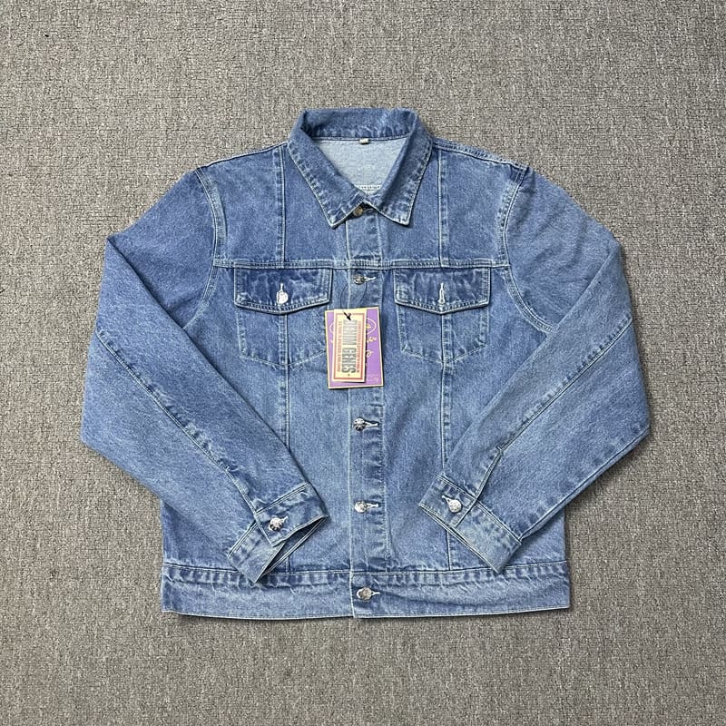 Corteiz Embroidered Five-Pointed Star Denim