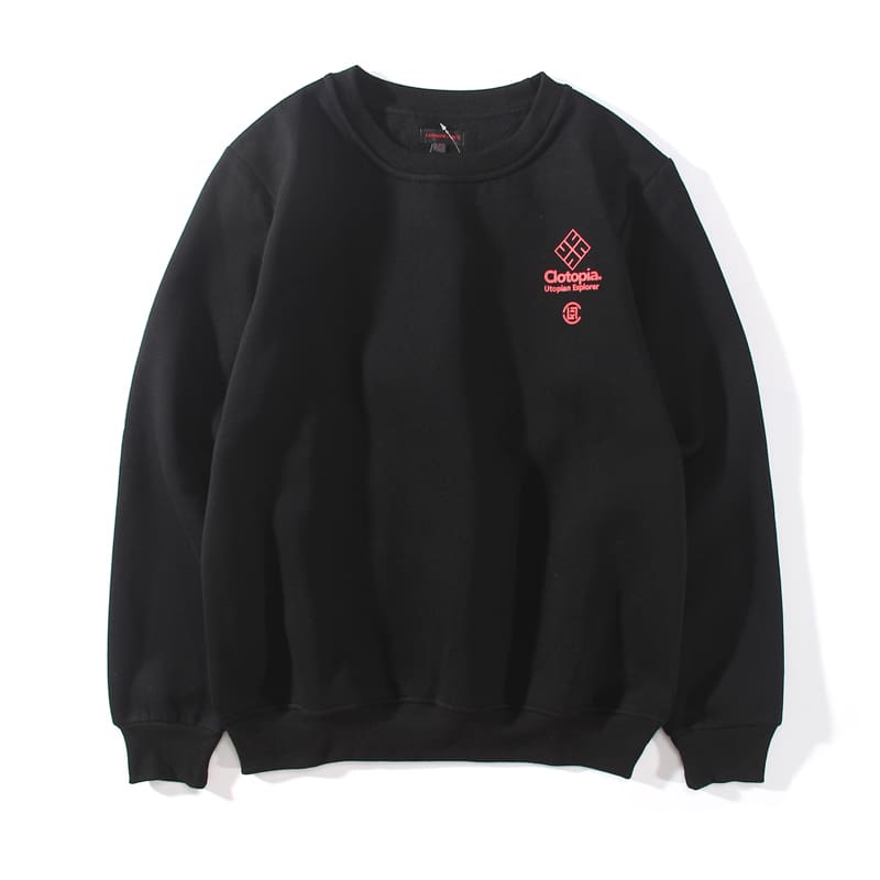 Clot Blue And White Porcelain Fleece Sweater
