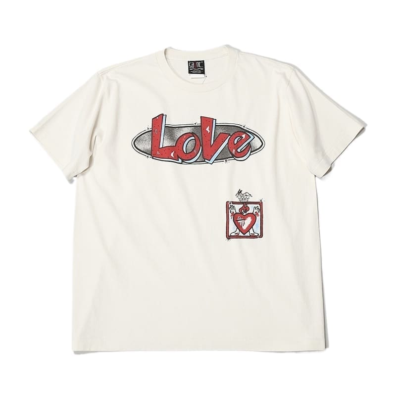 Saint Michael Love Tee Washed Vintage Cupid T-Shirt for Men and Women