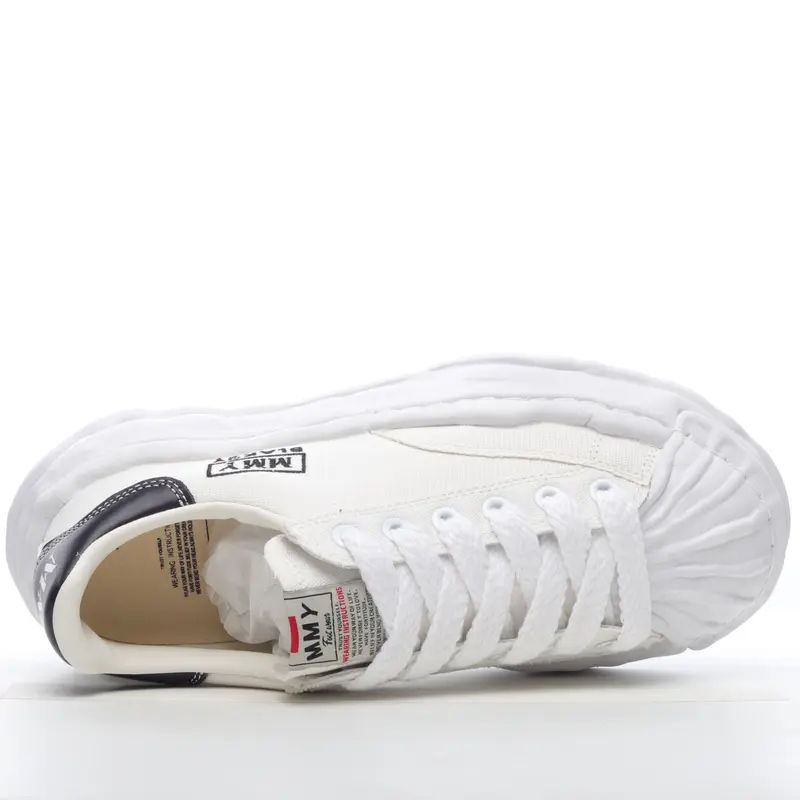 MMY Maison MIHARAYASUHIRO Wayne Original Sole Leather Low Sneaker GRWY D