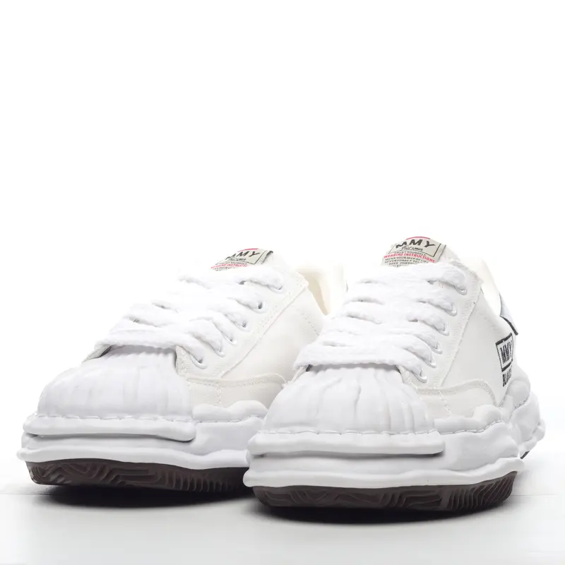 MMY Maison MIHARAYASUHIRO Wayne Original Sole Leather Low Sneaker GRWY D