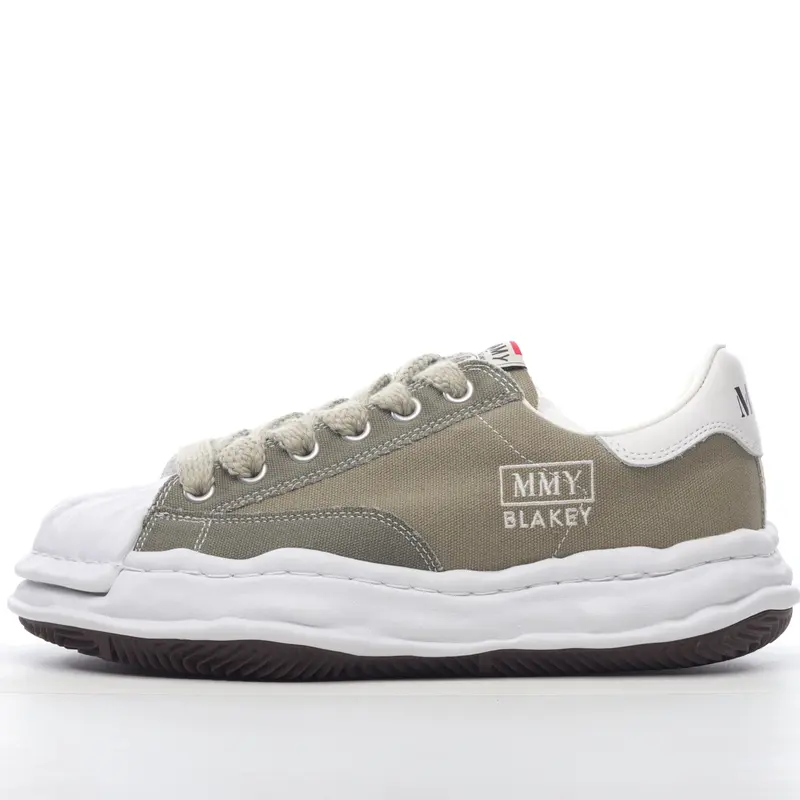 MMY Maison MIHARAYASUHIRO Wayne Original Sole Leather Low Sneaker GRWY G