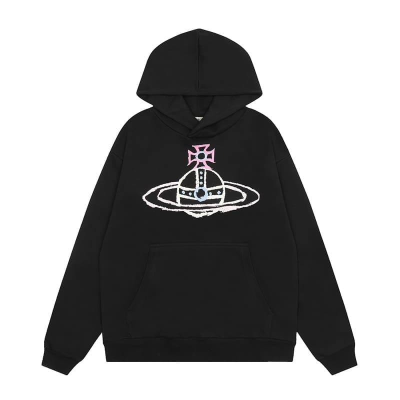 Vivienne Westwood Terry Hooded Sports Leisure Sweater for Men and Women