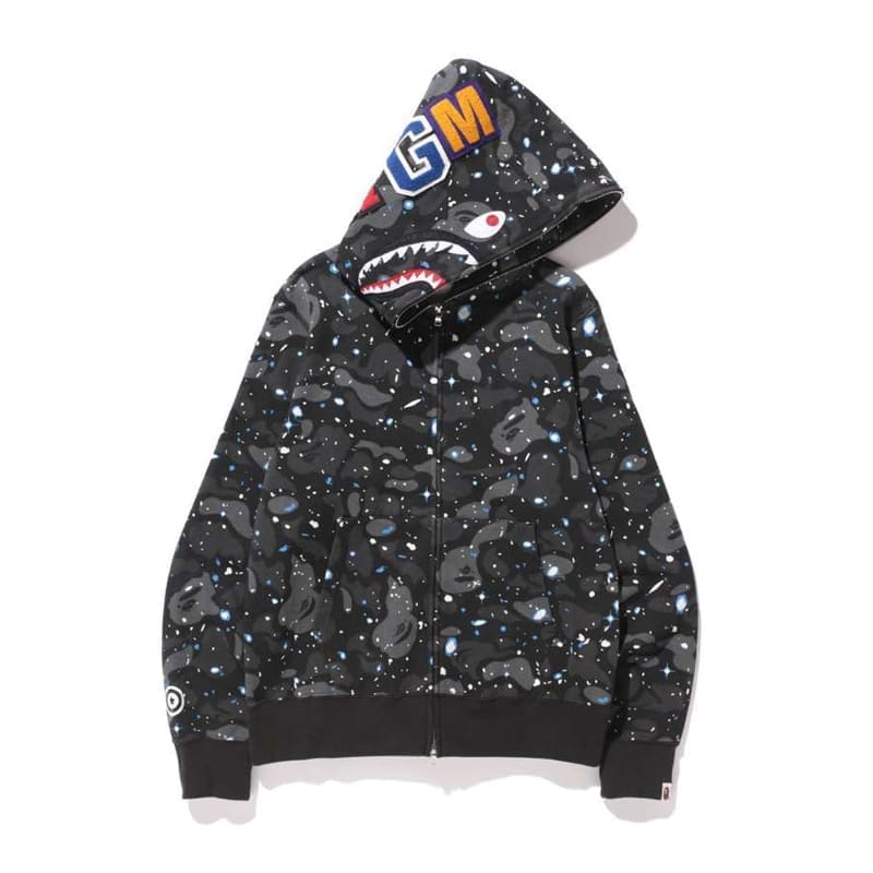 AAPE Ape Head Camouflage Zip Hoodie for Men and Women