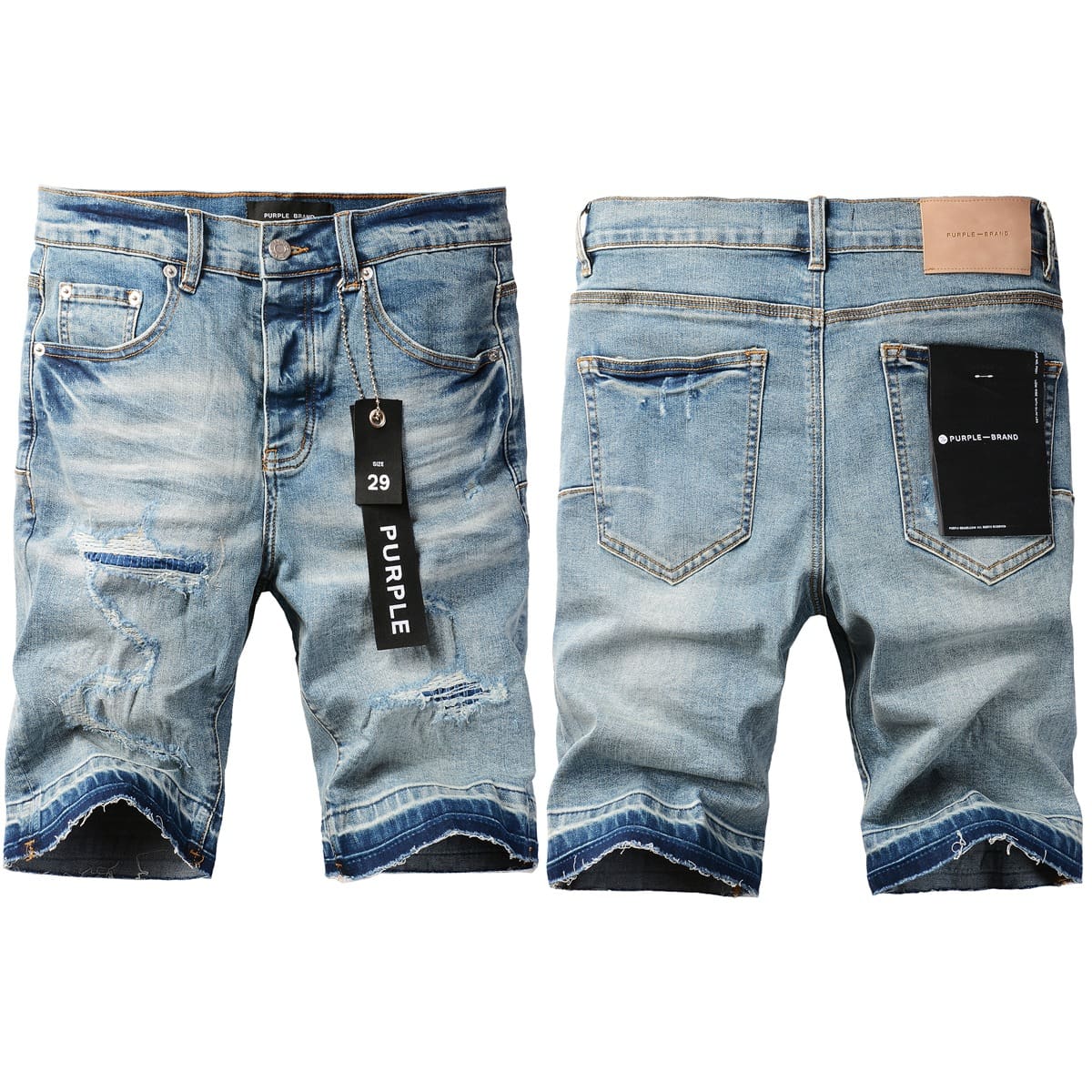 pu*re b*and denim shorts american high street factory direct blue 5013