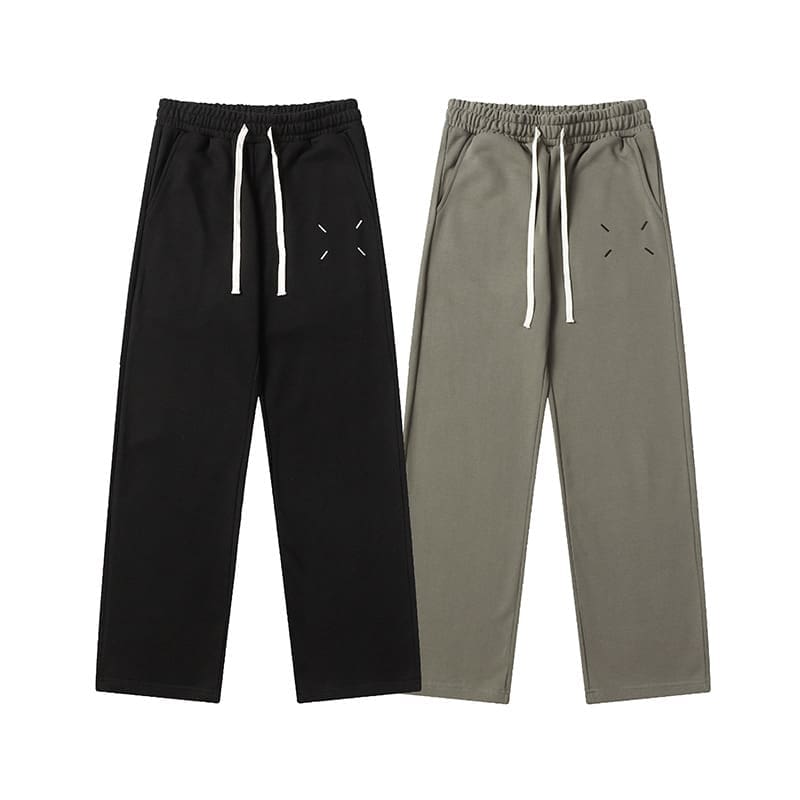 MM6 Magila Embroidery Terry Sports Pants for Men and Women