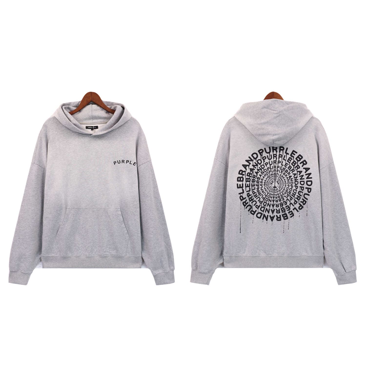saint vintage pu*re b*and washed loose hoodie high street style