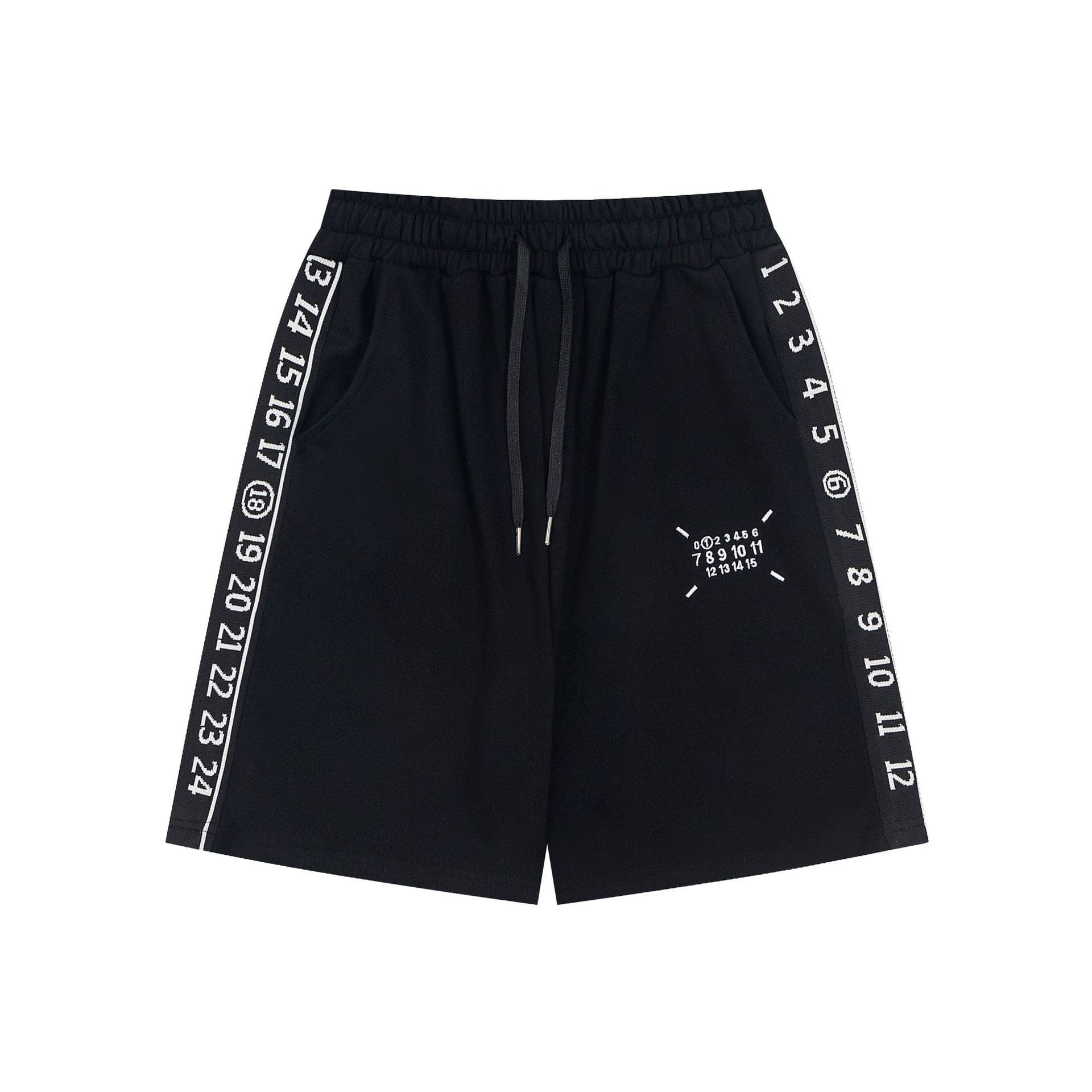 Maison Margiela MM6 Digital Pattern Embroidered Casual Cropped Shorts