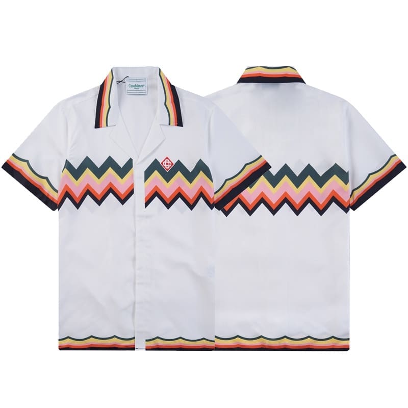 Casablanca Vacation Printed Shirt and Quick-Drying Shorts Summer Beach Set
