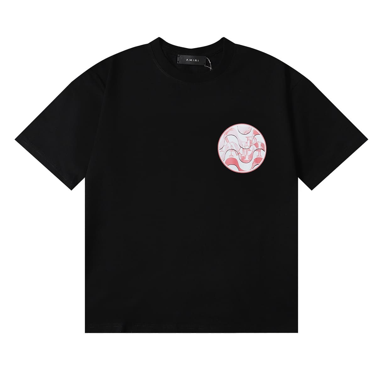 Amiri Fashion Solid Color High Street T-Shirt Retro Loose Fit 2