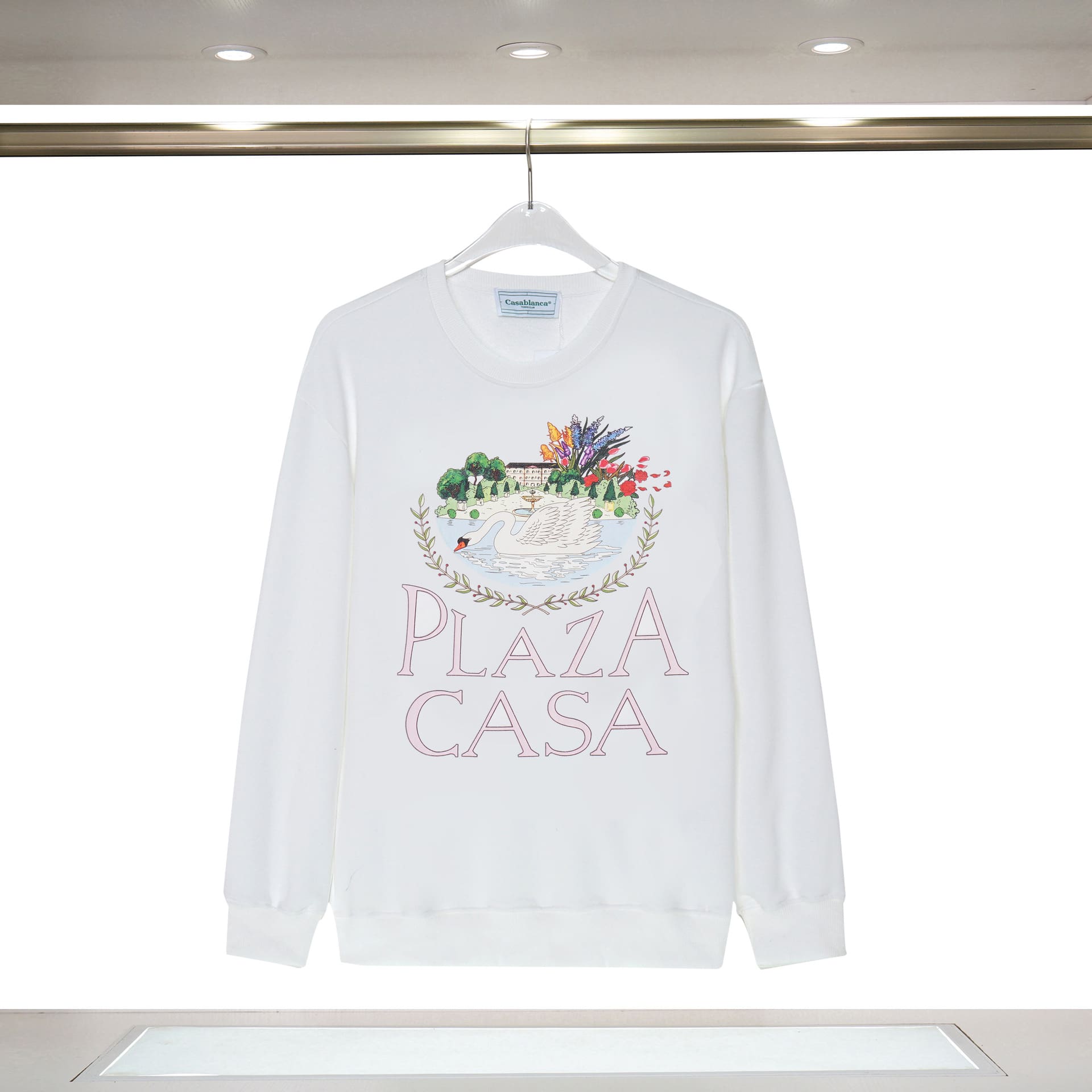 Casablanca Cotton Round-Neck Men’s Long Sleeve Sweatshirt