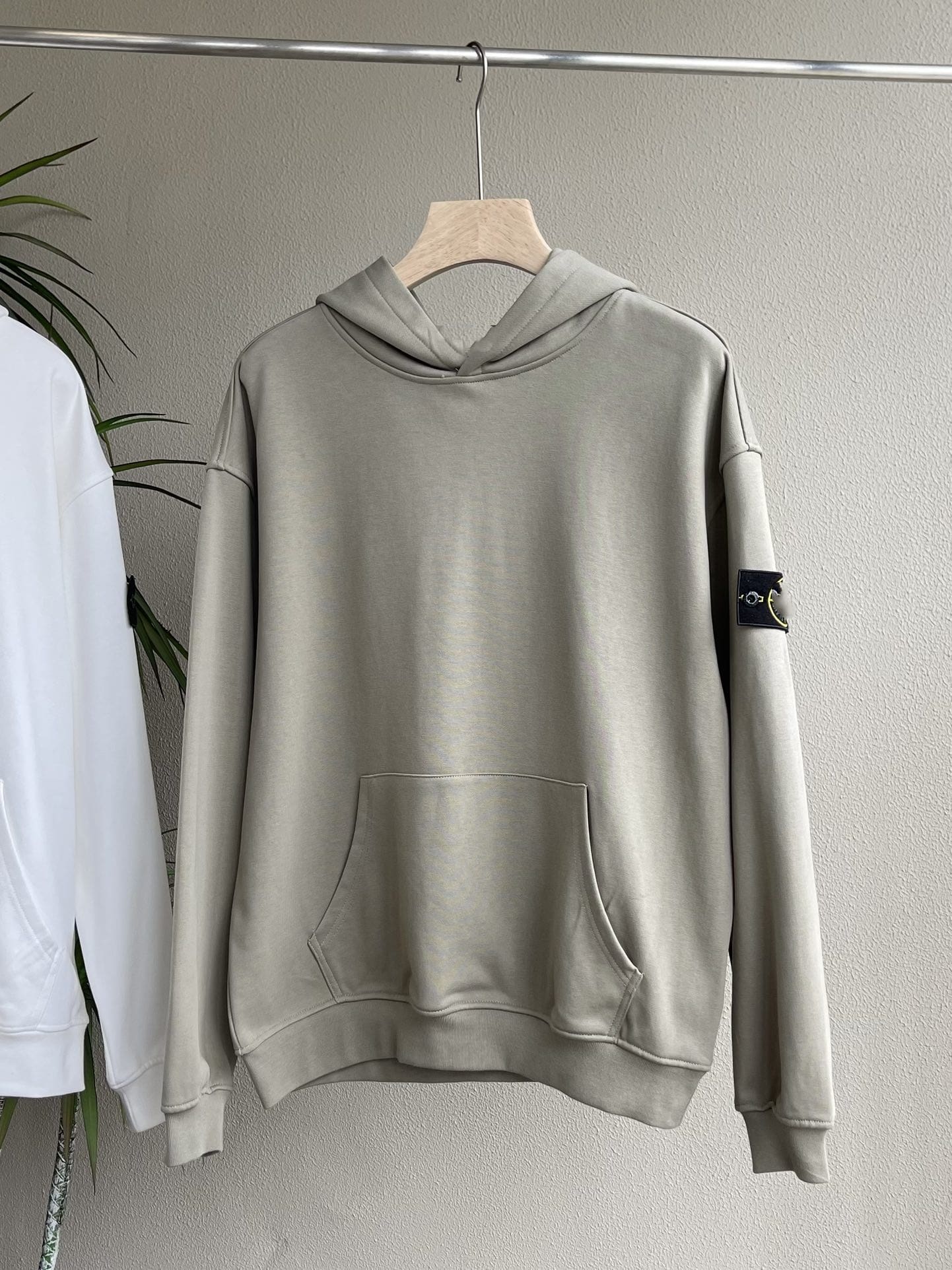 Stone Island Hooded Cuffband Terry Sweatshirt and Sweatpants Set