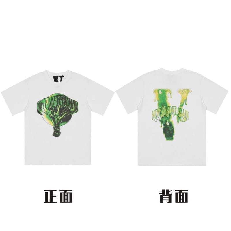 VLONE Large V Short Sleeve High Street T-Shirt Summer Style