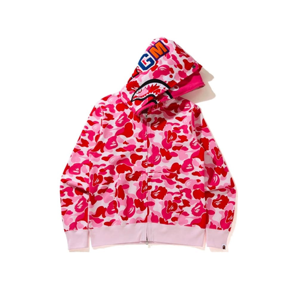 AAPE Ape Head Camouflage Zip Hoodie for Men and Women
