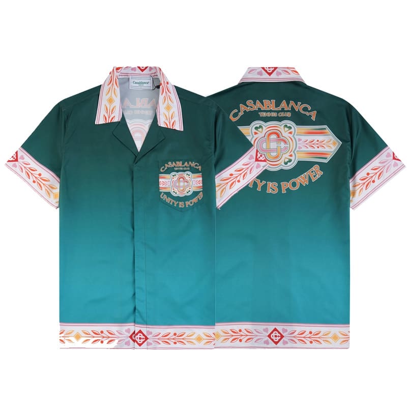 Casablanca Vacation Printed Shirt and Quick-Drying Shorts Summer Beach Set