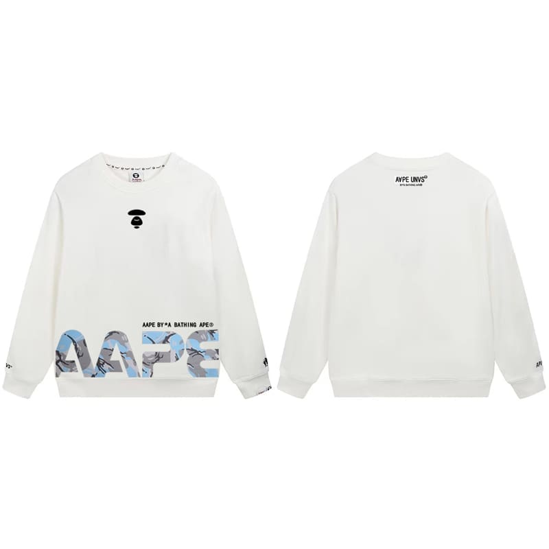AAPE Ape Head Camouflage Loose Terry Hoodie for Men and Women