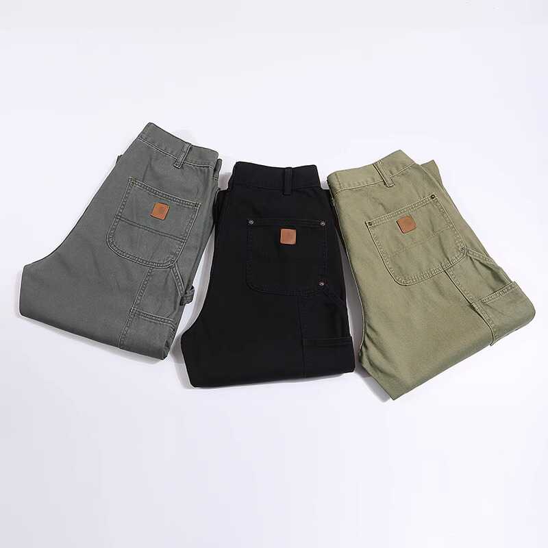 Carhartt Washed Canvas Overalls Straight Fit