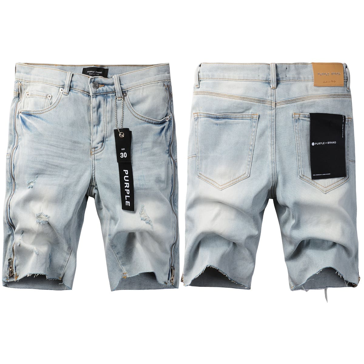 pu*re b*and denim shorts american high street factory direct blue 5086